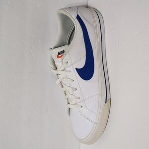 NIKE Court Legacy Shoes CU4150-101 White Blue Mens Size 14